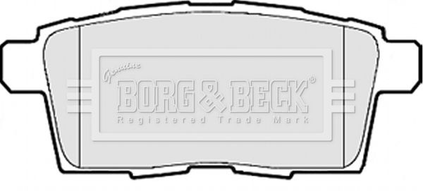 BORG & BECK Комплект тормозных колодок, дисковый тормоз BBP2115